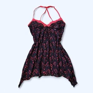 Goth Black & Red Lace Dress by Secret Treasures!